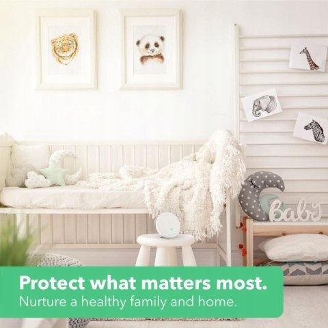 Airthings Wave mini - czujnik jakości powietrza, wilgotności, temperatury i