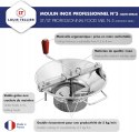 Młynek do żywności Louis Tellier M5 cynowany 8