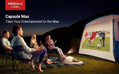 Projektor DLP Anker Nebula Capsule MAX 200 ANSI HD Android TV WIFI BT