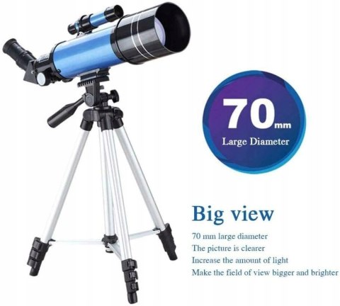 Teleskop Astronomiczny H-BEI F40070M - 70/400 mm refraktor astronomiczny