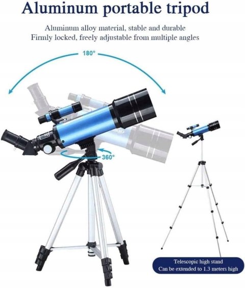Teleskop Astronomiczny H-BEI F40070M - 70/400 mm refraktor astronomiczny