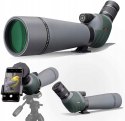 Gosky ED Luneta punktowa z podwójną ostrością z 20-60 x 80 mm z adapterem