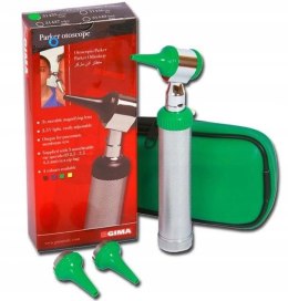 Otoskop z wziernikami Parker zielony Gima