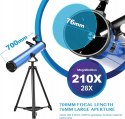 Teleskop astronomiczny AOMEKIE 76/700 76/700 AZ 700 mm