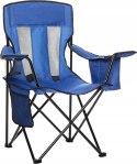 Krzesło turystyczne z oparciem Amazon MESH CAMPING CHAIR niebieski