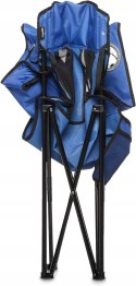 Krzesło turystyczne z oparciem Amazon MESH CAMPING CHAIR niebieski