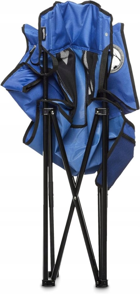 Krzesło turystyczne z oparciem Amazon MESH CAMPING CHAIR niebieski