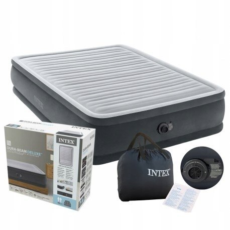 Materac dmuchany 203x152x46 cm z wbudowaną pompką elektryczną INTEX 64414ND