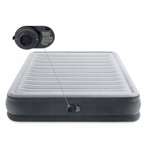 Materac dmuchany 203x152x46 cm z wbudowaną pompką elektryczną INTEX 64414ND