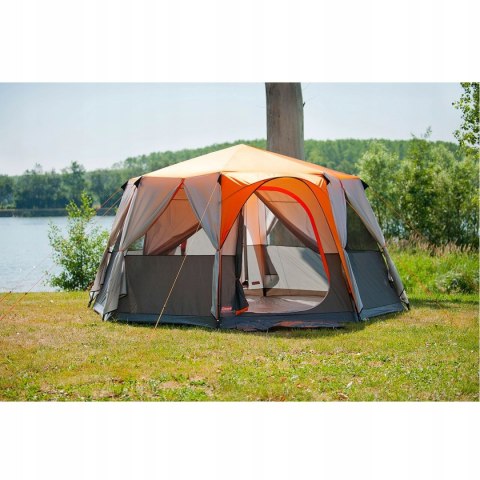 Namiot kempingowy Coleman Cortes Octagon 8 os. szary/pomarańczowy