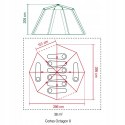 Namiot kempingowy Coleman Cortes Octagon 8 os. szary/pomarańczowy