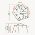Namiot turystyczny Coleman Polygon 5 zielony 2000 mm dla 5 osób