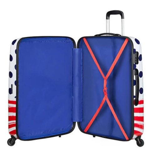 Walizka twarda American Tourister średnia poliwęglanowa wielokolorowa 62 l