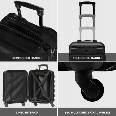 Flight Knight Walizka twarda kabinowa ABS 40L