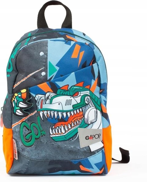 Plecak szkolny Go Pop T-Rex wielokolorowy 25,5 x 34,5 x 11,5 cm (10 l)