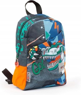 Plecak szkolny Go Pop T-Rex wielokolorowy 25,5 x 34,5 x 11,5 cm (10 l)