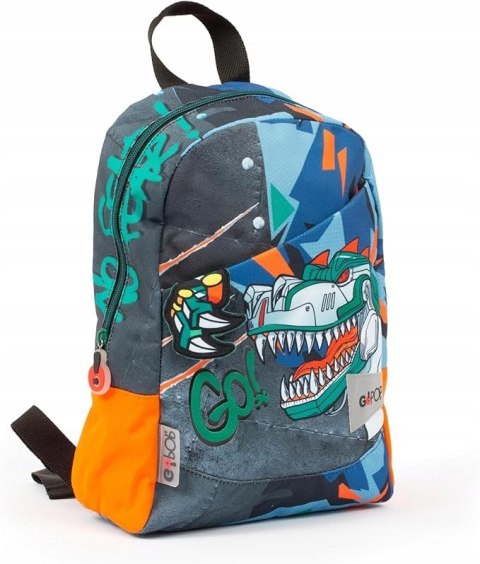 Plecak szkolny Go Pop T-Rex wielokolorowy 25,5 x 34,5 x 11,5 cm (10 l)