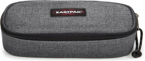 Szary piórnik jeansowy Eastpak OVAL SINGLE Triple Denim 22x9x5 cm
