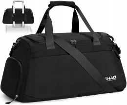 Torba sportowa duffel bag Enloffi 30L 50x23x27 cm czarna