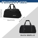 Torba sportowa duffel bag Enloffi 30L 50x23x27 cm czarna