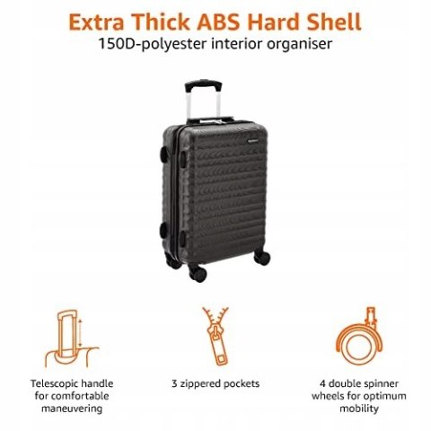 WALIZKA NA KÓŁKACH PODRÓŻNA BAGAŻ PODRĘCZNY 55CM AMAZON BASICS AS5639