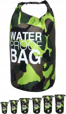 WODOSZCZELNA SUCHA TORBA Z PASKAMI DONDON DRY BAG WODOODPORNA 2L MORO