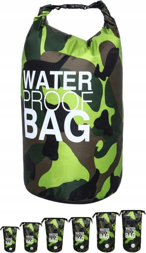 WODOSZCZELNA SUCHA TORBA Z PASKAMI DONDON DRY BAG WODOODPORNA 2L MORO