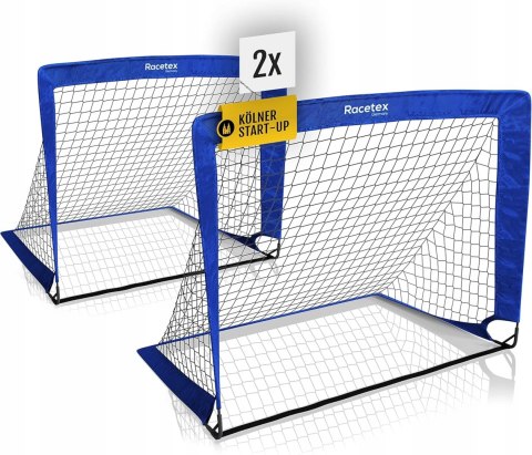 BRAMKI PIŁKARSKIE DLA DZIECI RACETEX 2 SZT DO OGRODU PARKU 120X90 CM