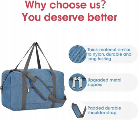 Torba podróżna Narwey UKNW3301WNB 40x20x25 cm duffel bag