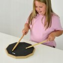A-Star Practice Drum Pad 12 cali Silent Snare Rubber Pad dwustronny