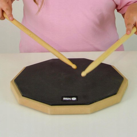 A-Star Practice Drum Pad 12 cali Silent Snare Rubber Pad dwustronny