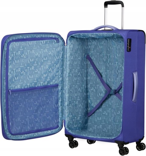 American Tourister Pulsonic L 81 cm 122 L duża walizka Liliowy (Soft Lilac)