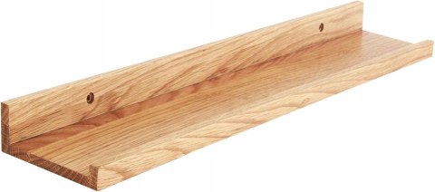 IBUYKE U-kształtne Półki Ścienne z Litego Drewna - Białe Dąb