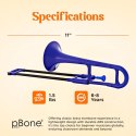 Pbone Plastic Mini Tombone - Niebieski