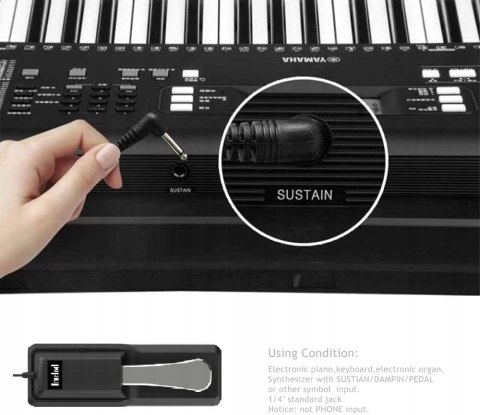 Pedał podtrzymujący Imelod uniwersalny do Yamaha Casio Roland