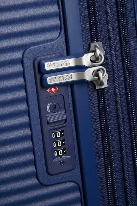 Walizka kabinowa American Tourister Soundbox Spinner 55/20 - Midnight Navy