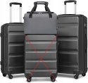 Zestaw 3 walizek KONO ABS+PC Szare