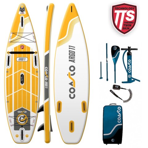 Coasto Argo DESKA SUP żółty, 28 cm do 140 kg 335 cm