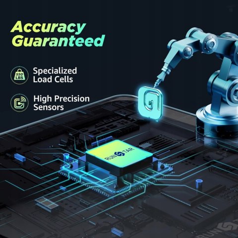 Cyfrowa waga łazienkowa RunSTAR o wysokiej precyzji czujników