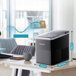 EUHOMY - blatowa kostkarka do lodu z funkcją czyszczenia 12 kg/, czarna