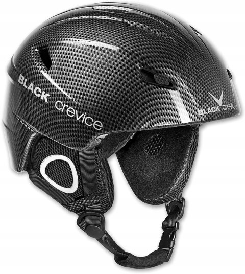 Kask narciarski Black Crevice Kitzbuhel Black Carbon XL 61cm