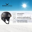 Kask narciarski Black Crevice Kitzbuhel Black Carbon XL 61cm