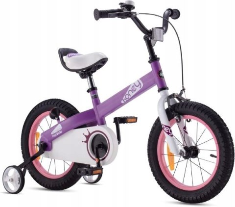 Rower RoyalBaby Honey 14" fioletowy