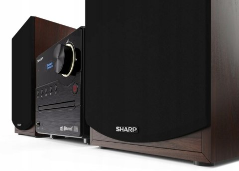 Sharp mikrosystem Hi-Fi XL-B517D brązowy Bluetooth CD radio FM USB