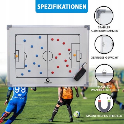 Tablica magnetyczna Sportacular Gear Tactical Football 90x60cm