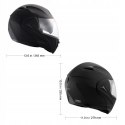 VEVOR Kask Motocyklowy Otwarty Kask Motocrossowy z Miejscem na Bluetooth