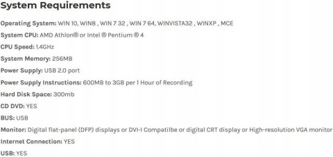 Adapter do kopiowania VHS na DVD, USB 2.0,
