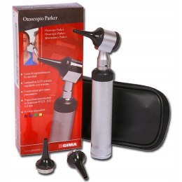 Otoskop z wielorazowymi wziernikami Parker czarny Gima Włochy