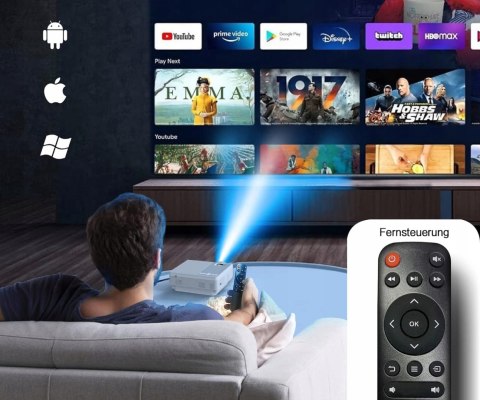 Projektor Staratlas L36P, 5G Wi-Fi Bluetooth Full HD, 12000 lm, bez pilota