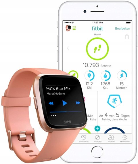Smartwatch Fitbit Versa różowy